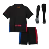 Kid's Barcelona Away Soccer Jersey Kit(Jersey+Shorts+Socks) 2024/25 - Spotify Logo Without Text - Soccerdeal