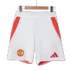 Authentic Manchester United Home Soccer Shorts 2024/25 - Soccerdeal