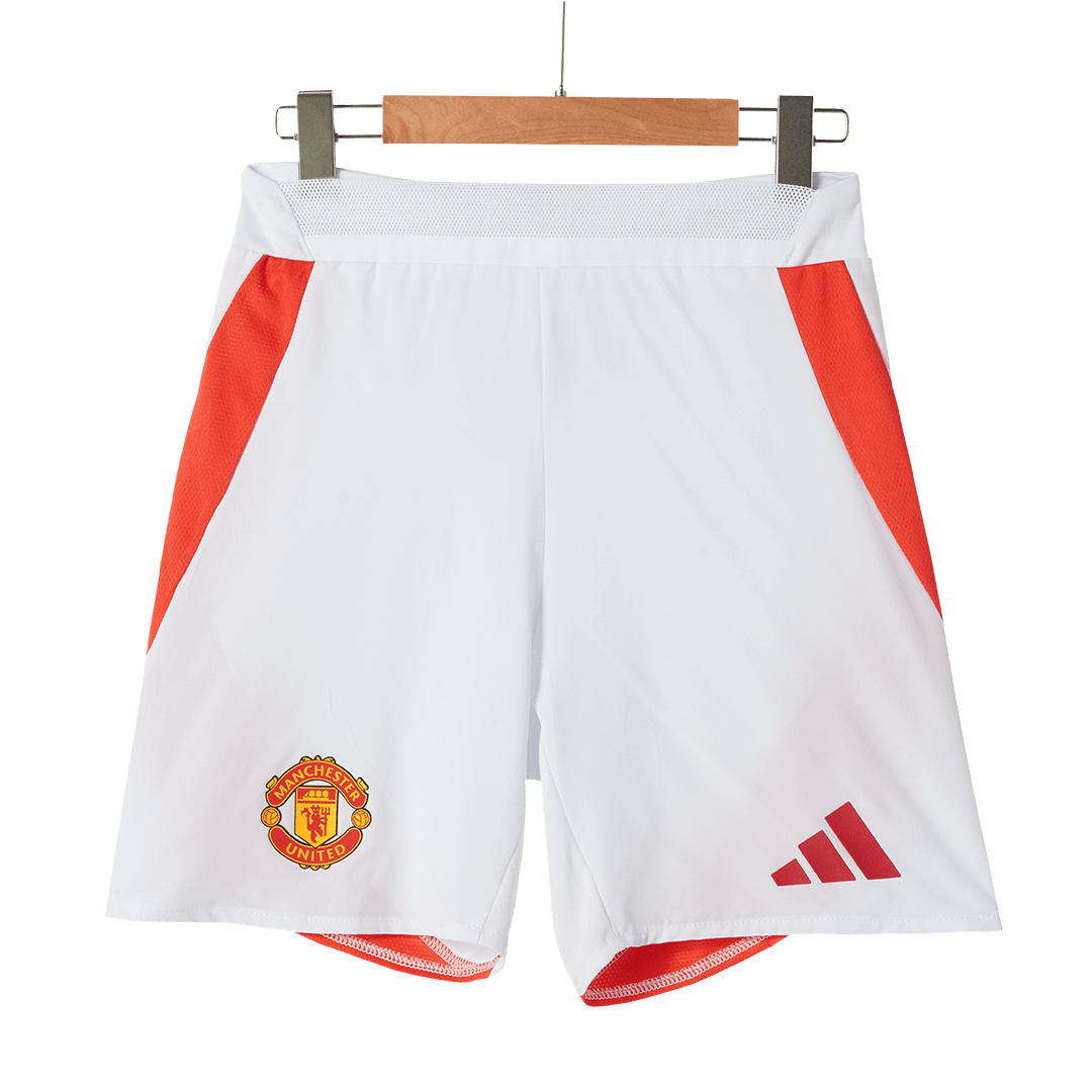 Manchester United Home Soccer Shorts Player Version - Soccerdeal