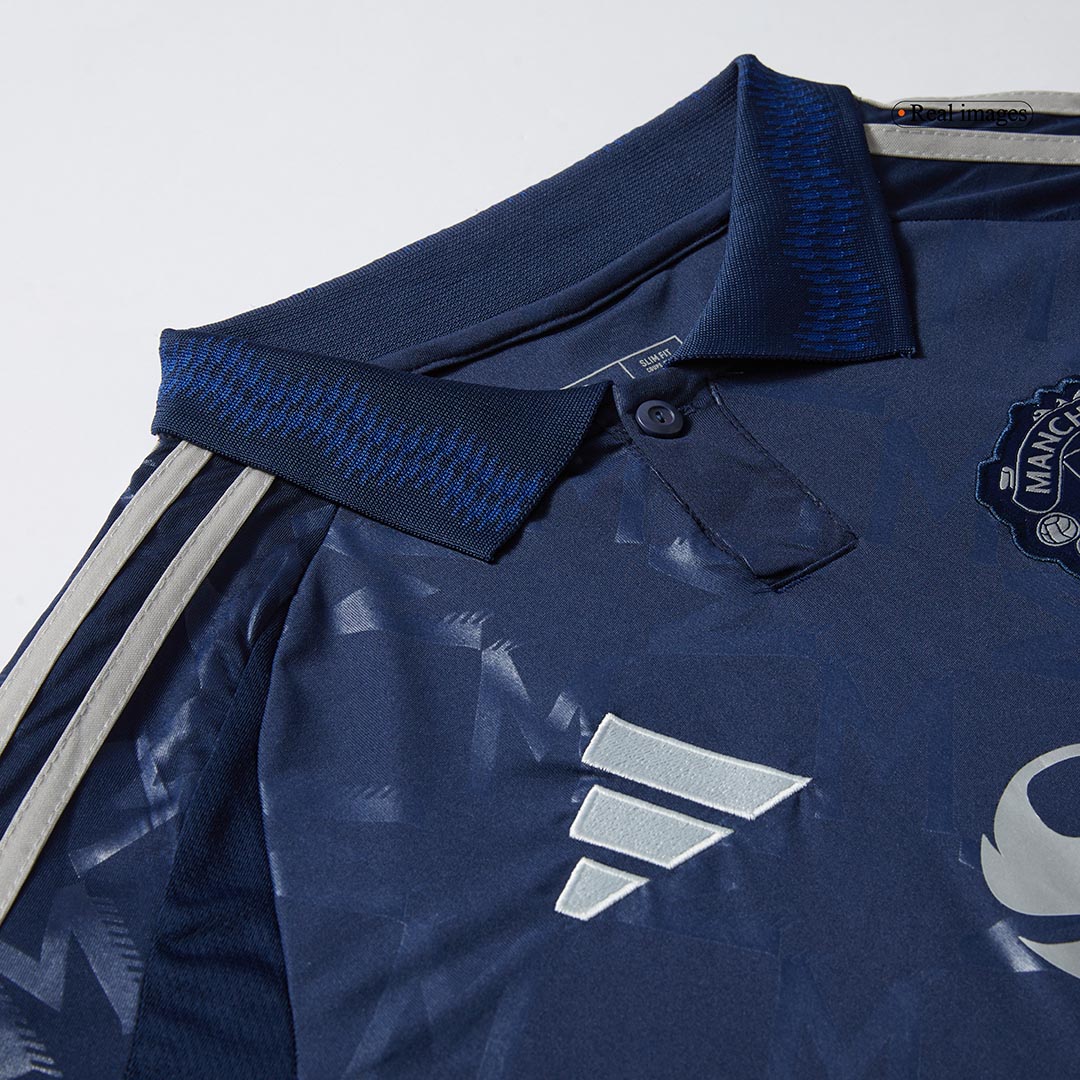 Manchester United Away Long Sleeve Soccer Jersey - Soccerdeal