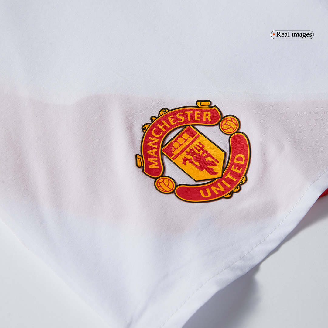 Manchester United Home Soccer Shorts Player Version - Soccerdeal
