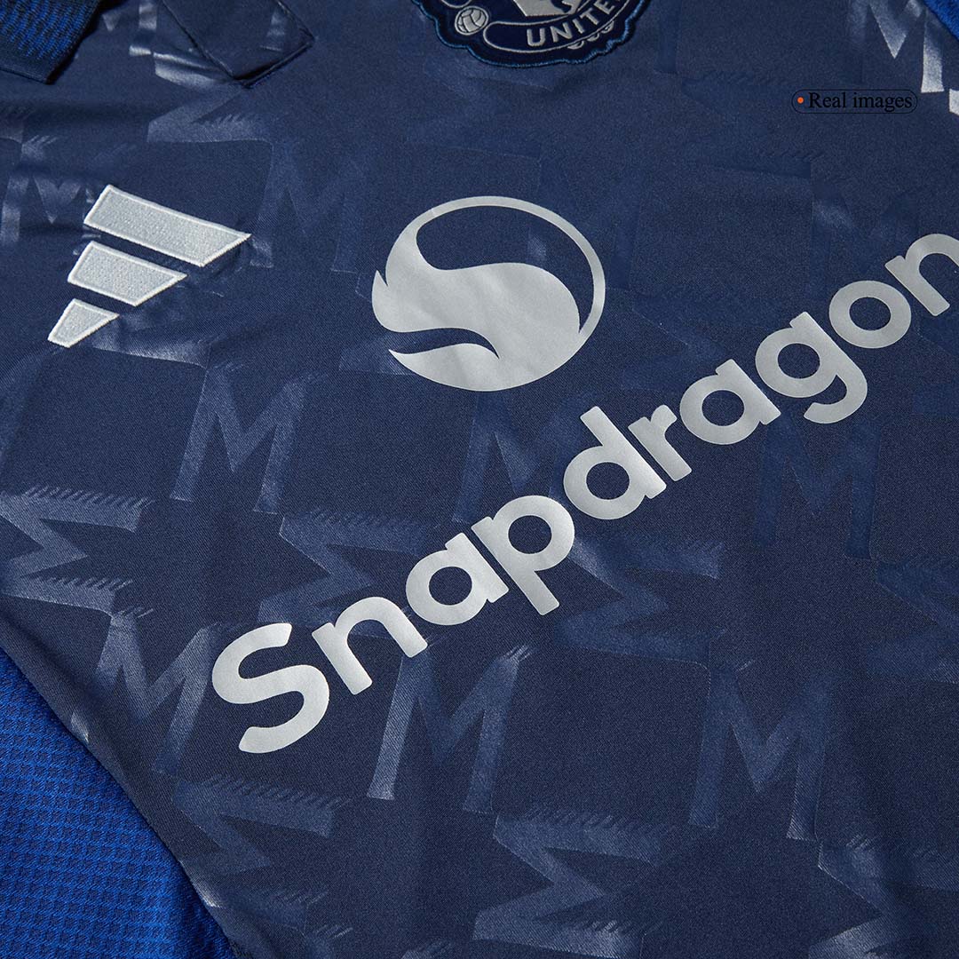 Manchester United Away Long Sleeve Soccer Jersey - Soccerdeal