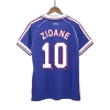 Retro ZIDANE #10 1998 France Home Soccer Jersey - Soccerdeal