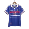 Retro ZIDANE #10 1998 France Home Soccer Jersey - Soccerdeal