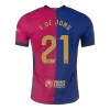 Authentic F.DE JONG #21 Barcelona Home Soccer Jersey 2024/25 - Soccerdeal