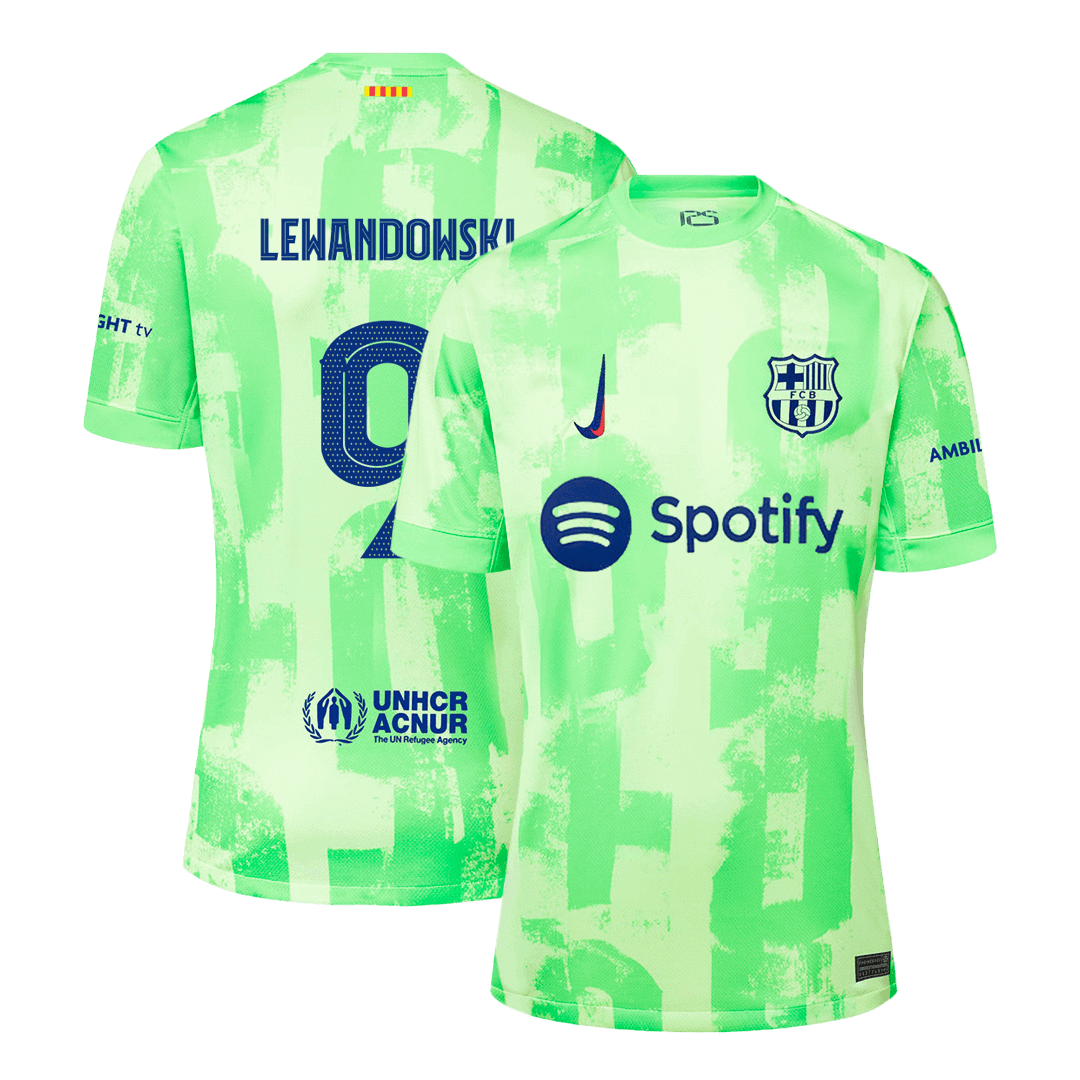 LEWANDOWSKI #9 Barcelona Third Away Soccer Jersey -UCL - Soccerdeal