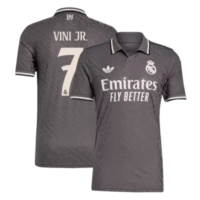 Authentic VINI JR. #7 Real Madrid Third Away Soccer Jersey 2024/25 - Soccerdeal