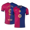 Authentic LEWANDOWSKI #9 Barcelona Home Soccer Jersey 2024/25 - Spotify Logo Without Text - Soccerdeal