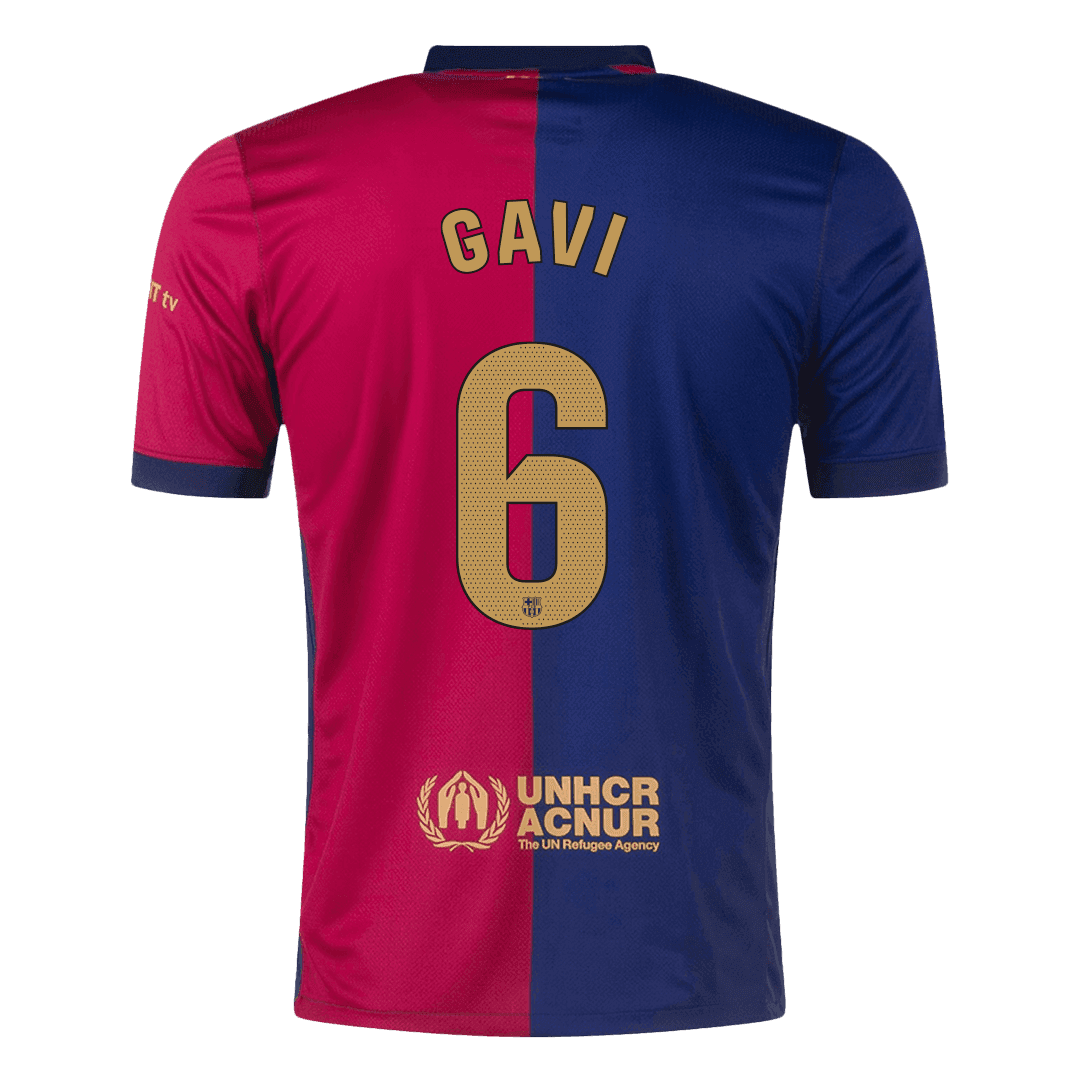 GAVI #6 Barcelona Home Soccer Jersey - Soccerdeal