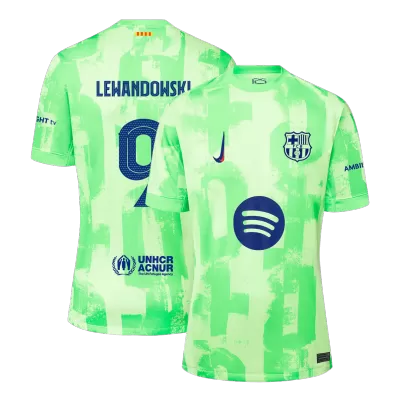 LEWANDOWSKI #9 Barcelona Third Away Soccer Jersey 2024/25 - UCL（Spotify Logo Without Text） - Soccerdeal