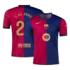 F.DE JONG #21 Barcelona Home Soccer Jersey 2024/25- Spotify Logo Without Text - Soccerdeal