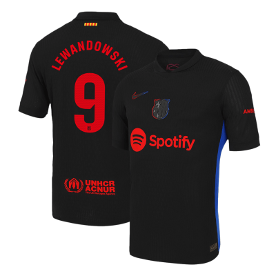 Authentic LEWANDOWSKI #9 Barcelona Away Soccer Jersey 2024/25 - Soccerdeal