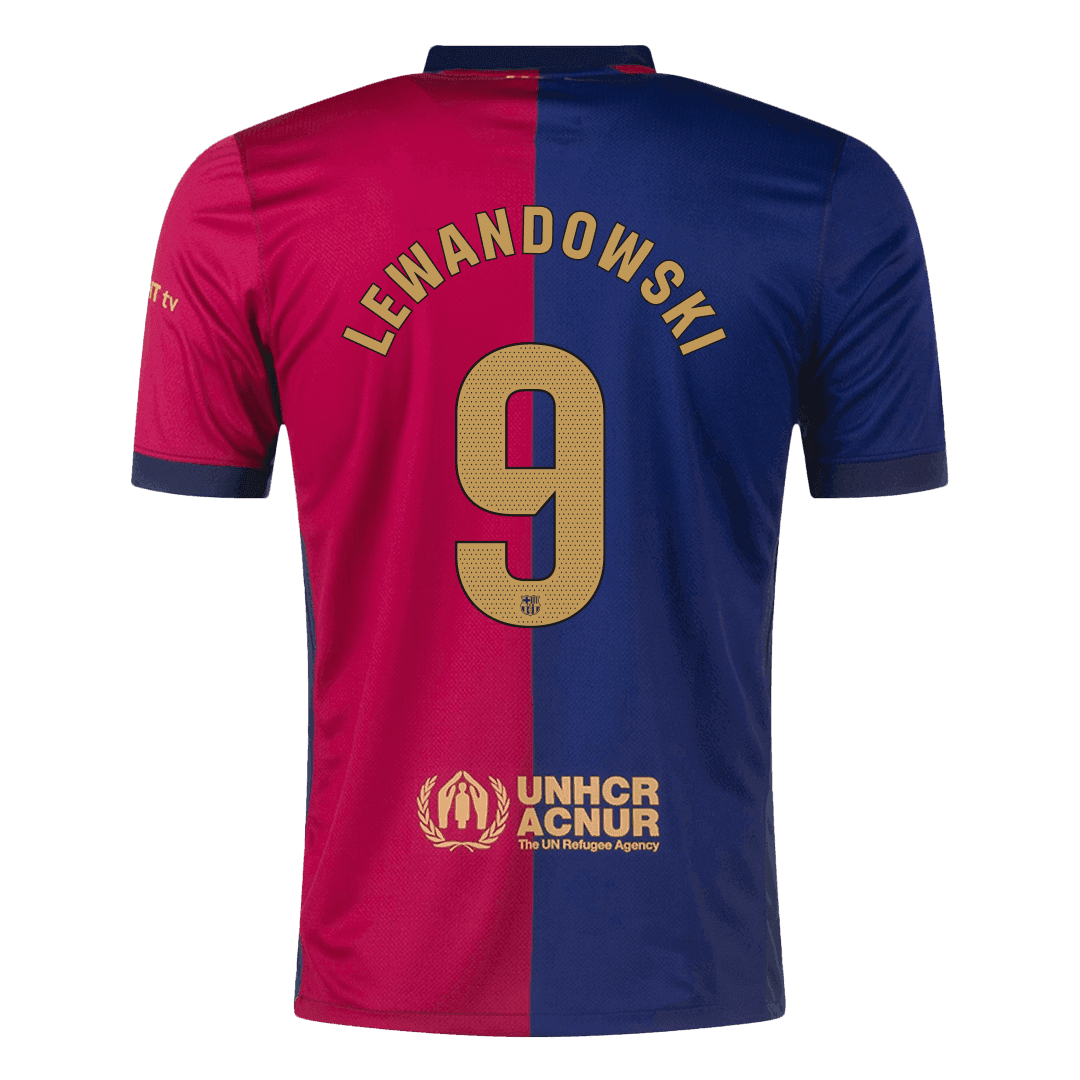 LEWANDOWSKI #9 Barcelona Home Soccer Jersey - Soccerdeal