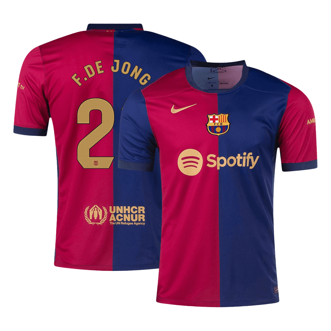 F.DE JONG #21 Barcelona Home Soccer Jersey - Soccerdeal