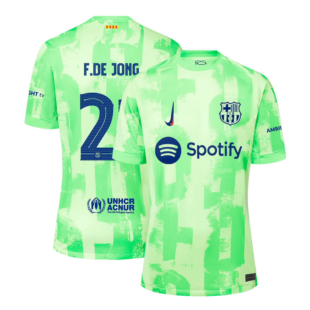 F.DE JONG #21 Barcelona Third Away Soccer Jersey -UCL - Soccerdeal