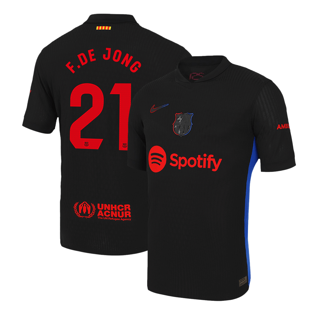 F.DE JONG #21 Barcelona Away Soccer Jersey Player Version - Soccerdeal
