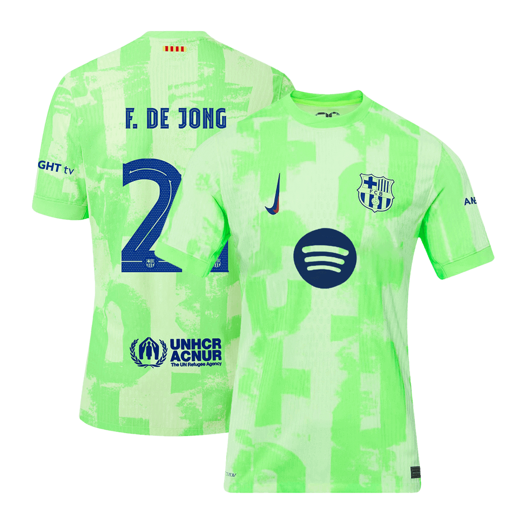 F.DE JONG #21 Barcelona Third Away Soccer Jersey Player Version - Soccerdeal