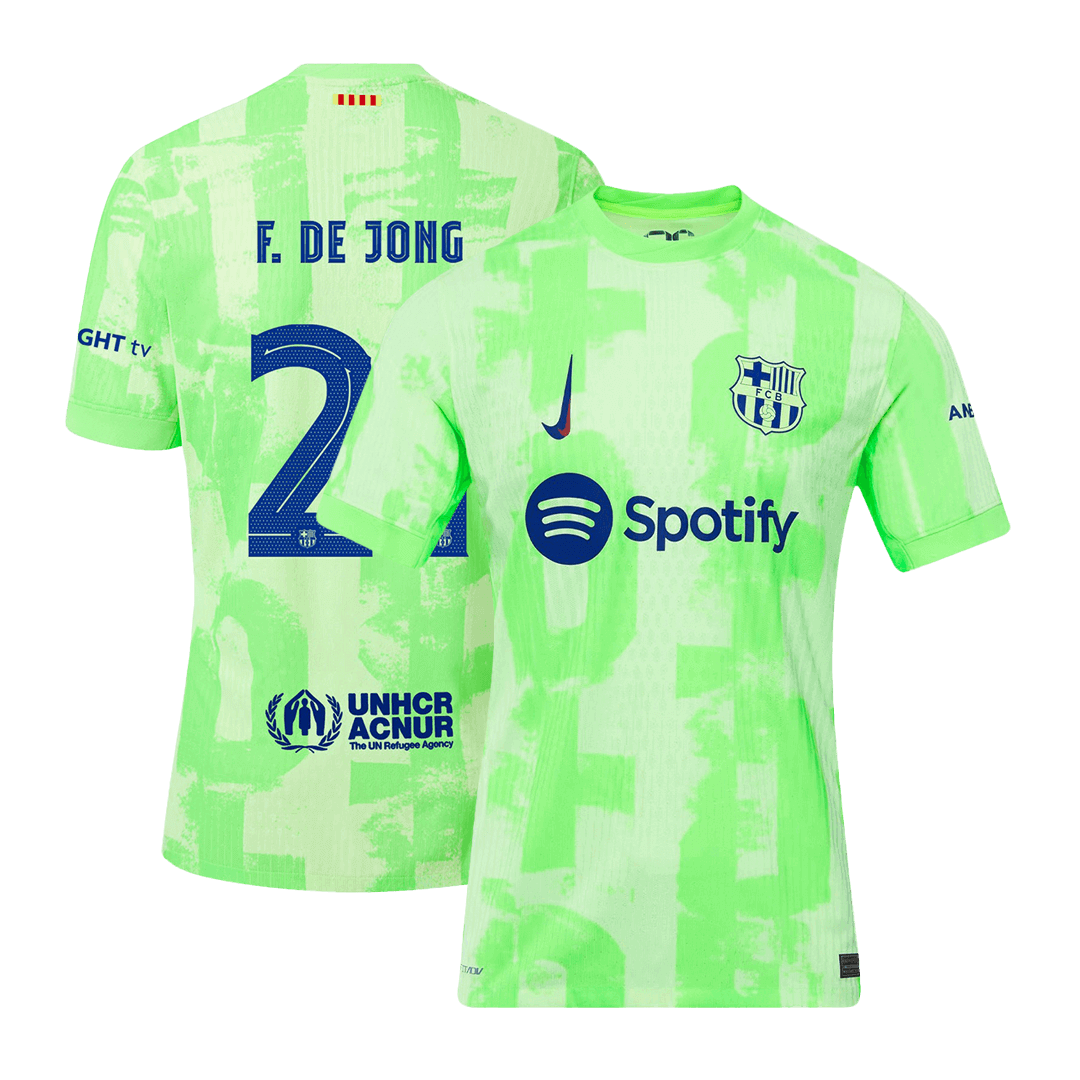 F.DE JONG #21 Barcelona Third Away Soccer Jersey - UCL Player Version - Soccerdeal