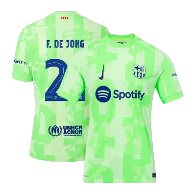 Authentic F.DE JONG #21 Barcelona Third Away Soccer Jersey 2024/25 - UCL - Soccerdeal