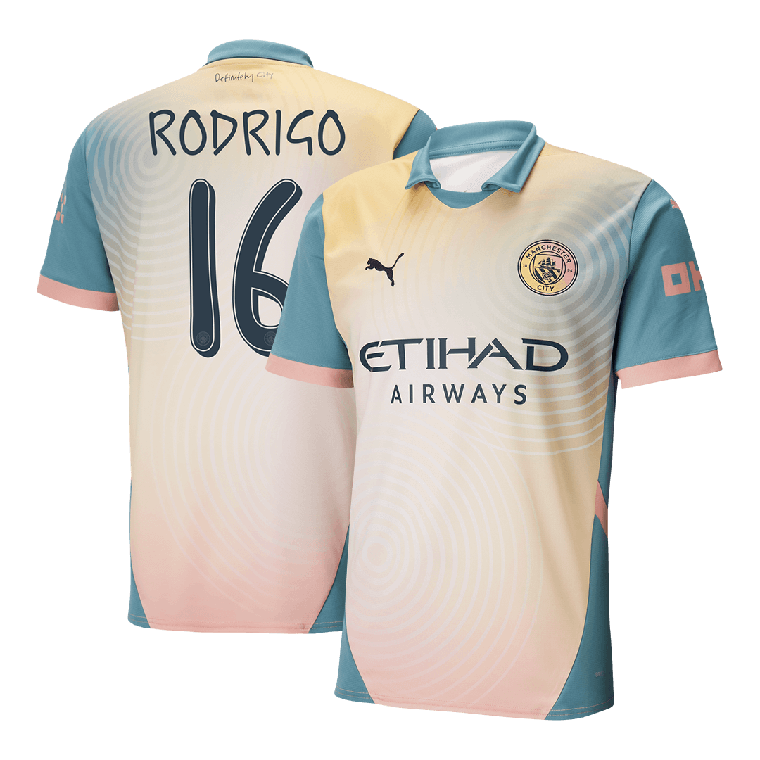 RODRIGO #16 Manchester City Fourth Away Soccer Jersey - Soccerdeal