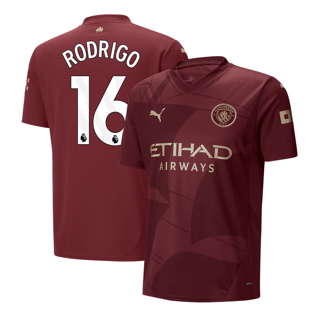 RODRIGO #16 Manchester City Third Away Soccer Jersey - Soccerdeal