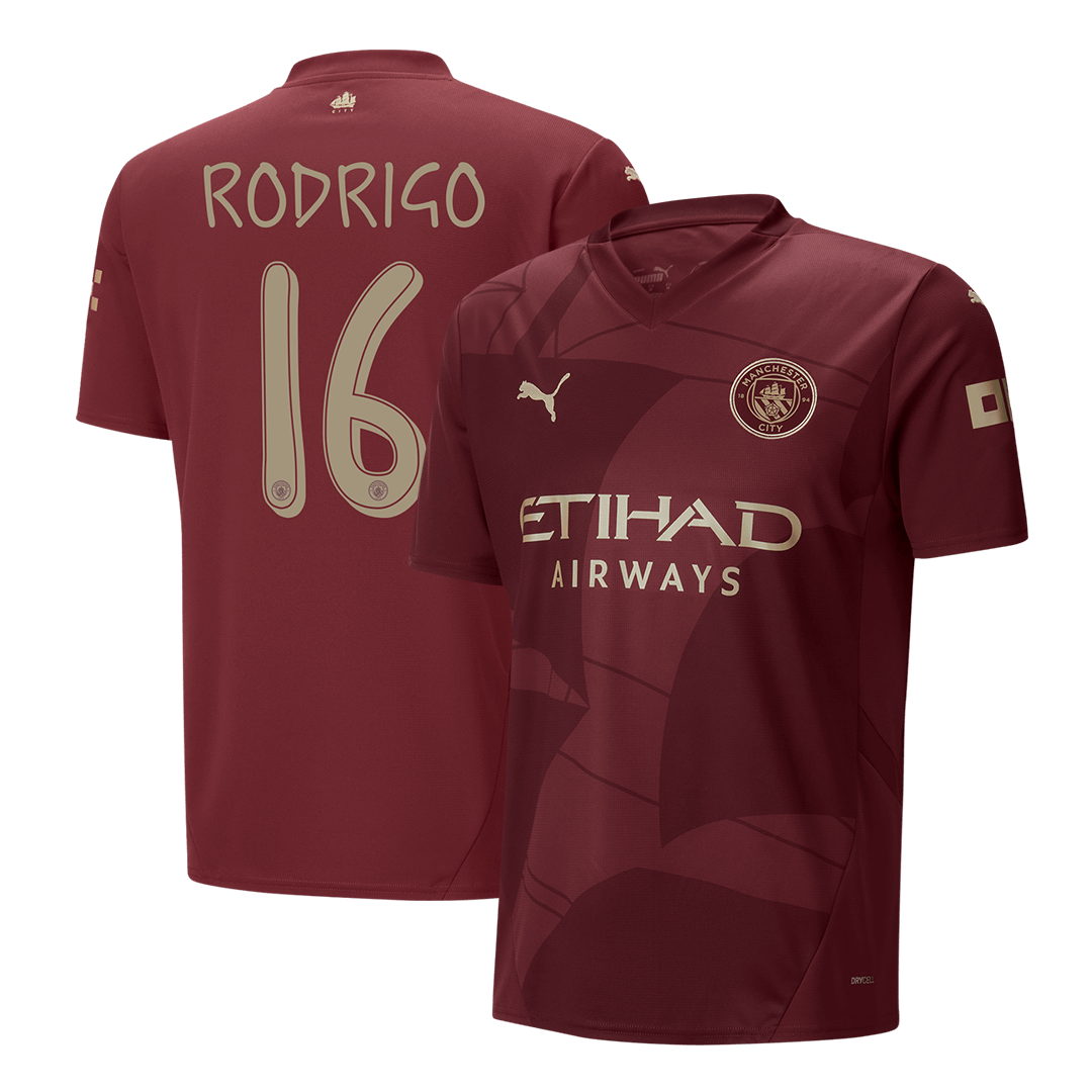 RODRIGO #16 Manchester City Third Away Soccer Jersey -UCL - Soccerdeal
