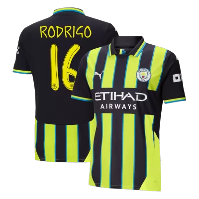 RODRIGO #16 Manchester City Away Soccer Jersey 2024/25 - Soccerdeal