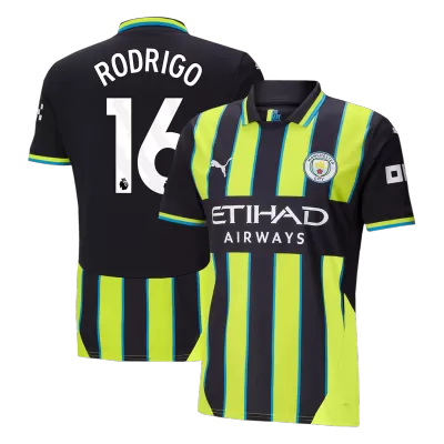 RODRIGO #16 Manchester City Away Soccer Jersey 2024/25 - Soccerdeal