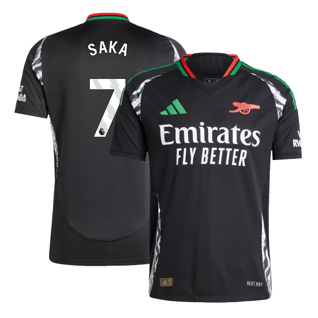 SAKA #7 Arsenal Away Soccer Jersey Player Version - Soccerdeal