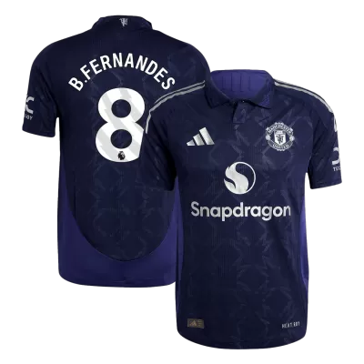 Authentic B.FERNANDES #8 Manchester United Away Soccer Jersey 2024/25 - Soccerdeal