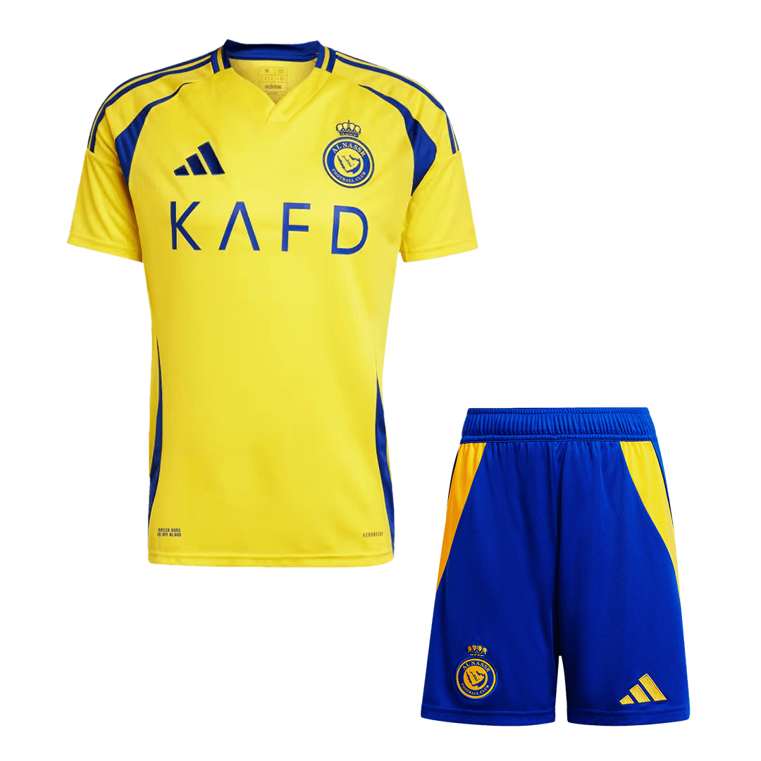 Al Nassr Home Soccer Jersey Kit(Jersey+Shorts) - Soccerdeal