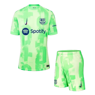 Barcelona Third Away Soccer Jersey Kit(Jersey+Shorts) 2024/25- UCL - Soccerdeal