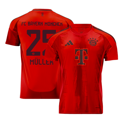 MÜLLER #25 Bayern Munich Home Soccer Jersey 2024/25 - Soccerdeal