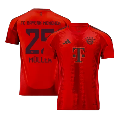 MÜLLER #25 Bayern Munich Home Soccer Jersey 2024/25 - Soccerdeal