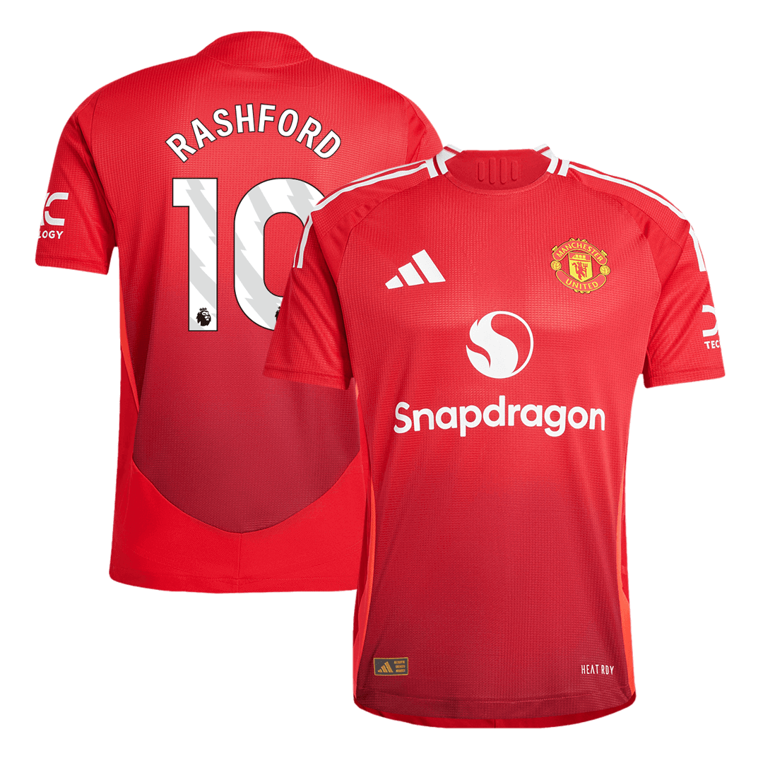 RASHFORD #10 Manchester United Home Soccer Jersey Player Version - Soccerdeal