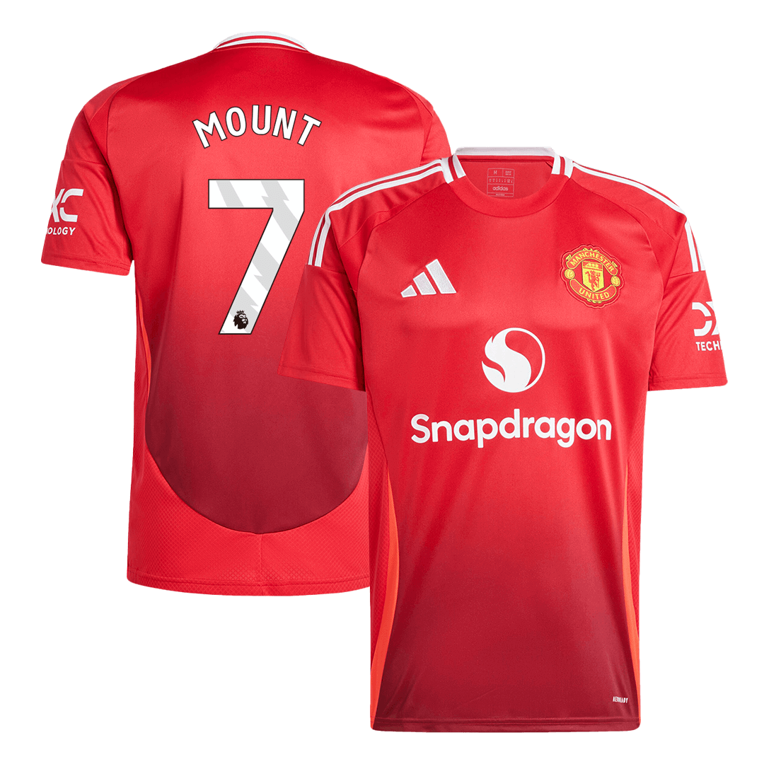 MOUNT #7 Manchester United Home Soccer Jersey - Soccerdeal
