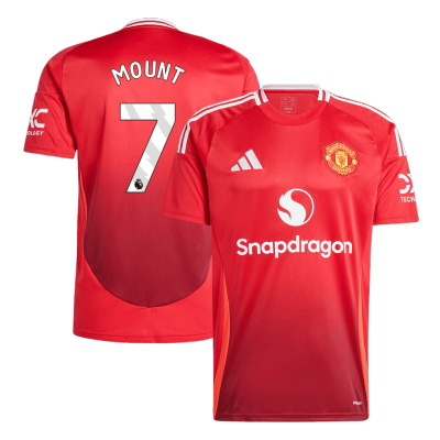 MOUNT #7 Manchester United Home Soccer Jersey 2024/25 - Soccerdeal