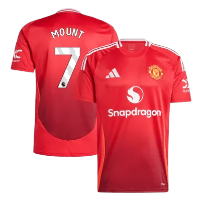 MOUNT #7 Manchester United Home Soccer Jersey 2024/25 - Soccerdeal