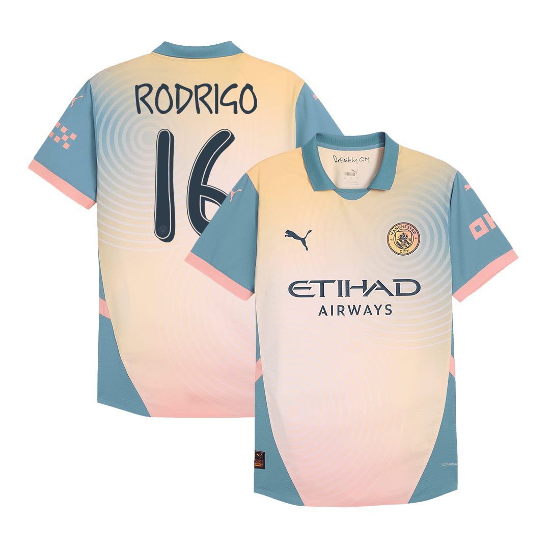 RODRIGO #16 Manchester City Fourth Away Soccer Jersey Player Version - Soccerdeal