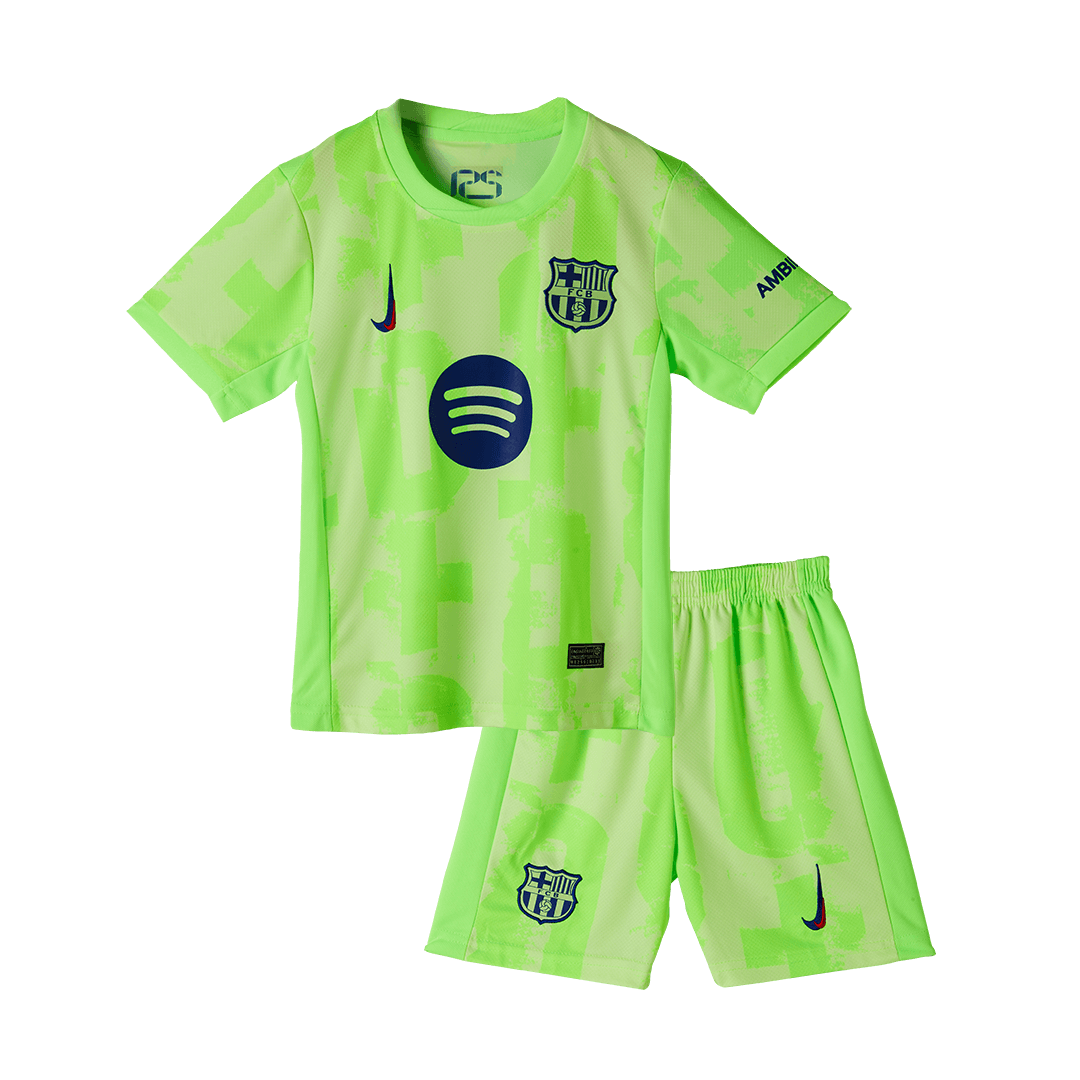 Kid's Barcelona Third Away Soccer Jersey Kit(Jersey+Shorts) - Soccerdeal
