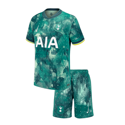 Kid's Tottenham Hotspur Third Away Soccer Jersey Kit(Jersey+Shorts) 2024/25 - Soccerdeal