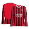 AC Milan Home Long Sleeve Soccer Jersey 2024/25 - Soccerdeal