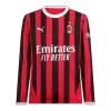 AC Milan Home Long Sleeve Soccer Jersey 2024/25 - Soccerdeal