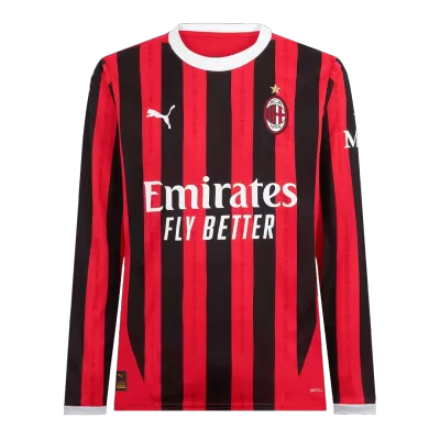 AC Milan Home Long Sleeve Soccer Jersey 2024/25 - Soccerdeal