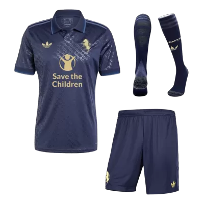 Juventus Third Away Soccer Jersey Kit(Jersey+Shorts+Socks) 2024/25 - Save The Children Sponsor - Soccerdeal