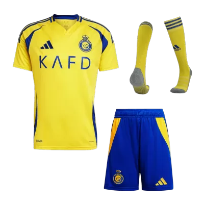 Al Nassr Home Soccer Jersey Kit(Jersey+Shorts+Socks) 2024/25 - Soccerdeal