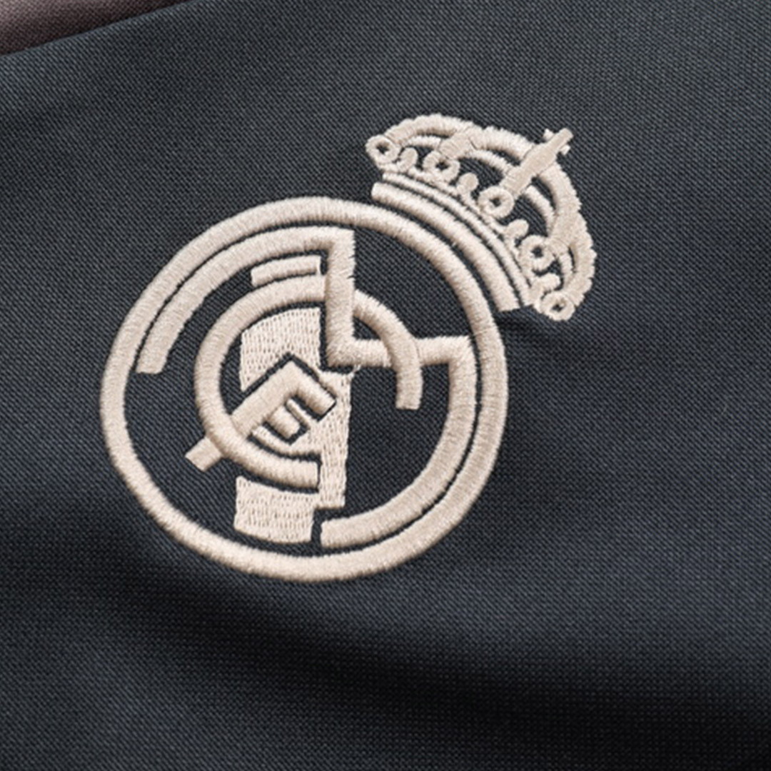 Real Madrid Zipper Sweatshirt Kit(Top+Pants) - Soccerdeal