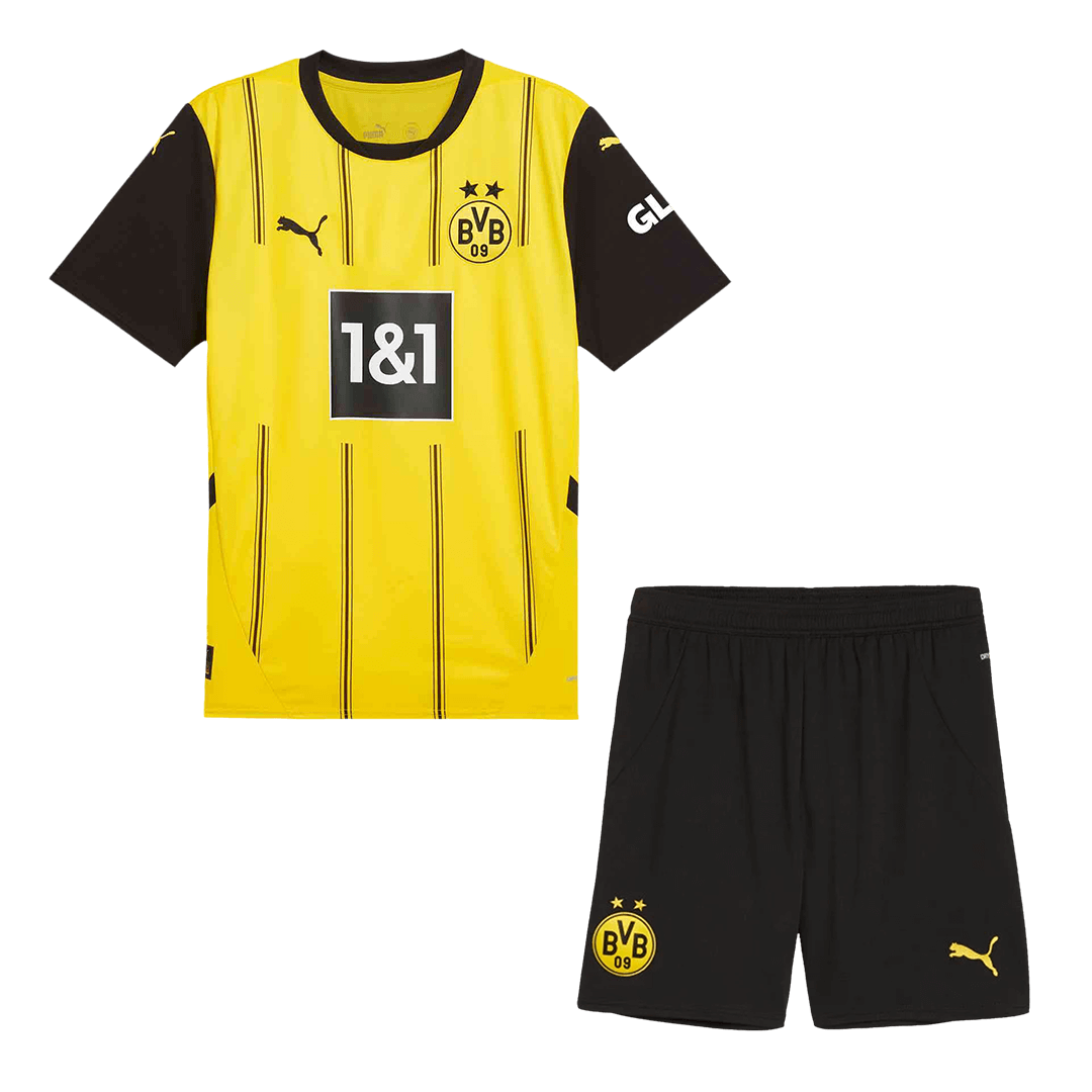 Borussia Dortmund Home Soccer Jersey Kit(Jersey+Shorts) - Soccerdeal