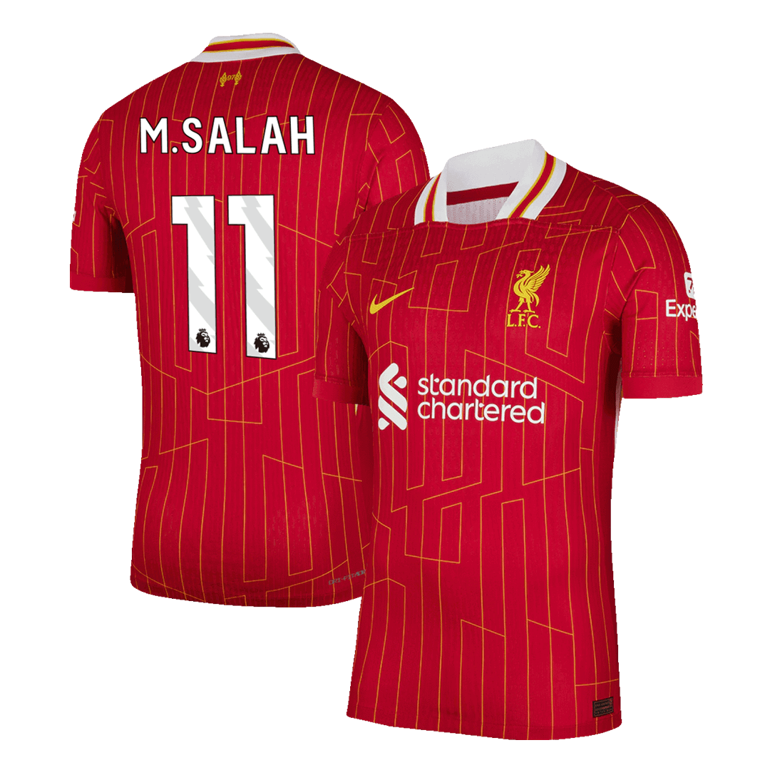 M.SALAH #11 Liverpool Home Soccer Jersey Player Version - Soccerdeal