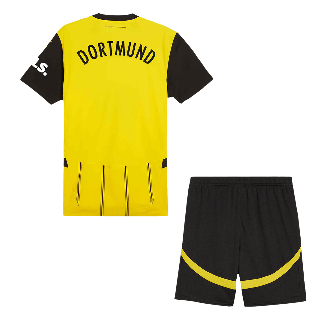Borussia Dortmund Home Soccer Jersey Kit(Jersey+Shorts) - Soccerdeal
